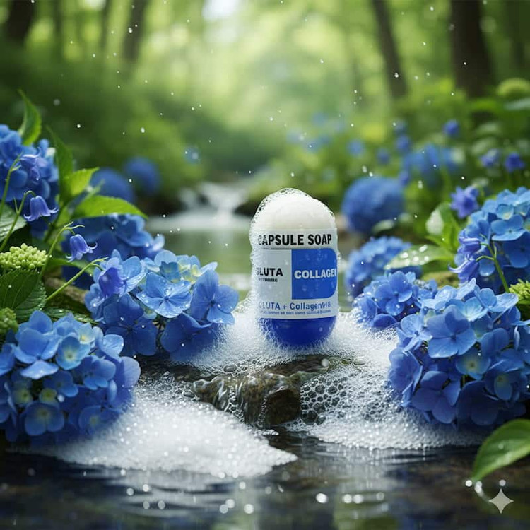 صابون کپسولی گلوتا و کلاژن فیل اسکین اورجینال PILL SKIN