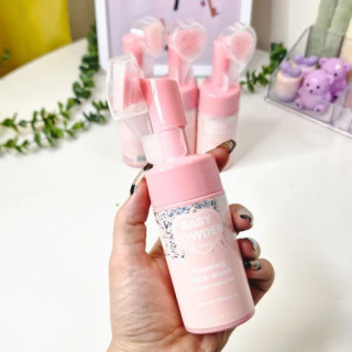قیمت و خرید فوم براش دار (فیس واش) قلبی BABY POWDER